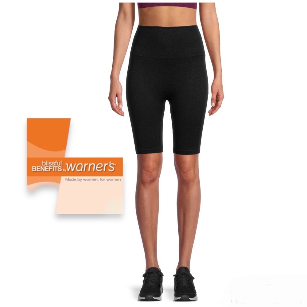 ⤵️🆕 Warner's Seamless Shorties Womens Biker Shorts, 1-Pack
